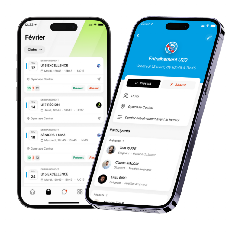 Calendrier application LikeSport